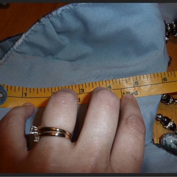 Handmade Belly Dance Costume Set. 34 B. New. Grey and Gold Marble - Picture 8 of 9